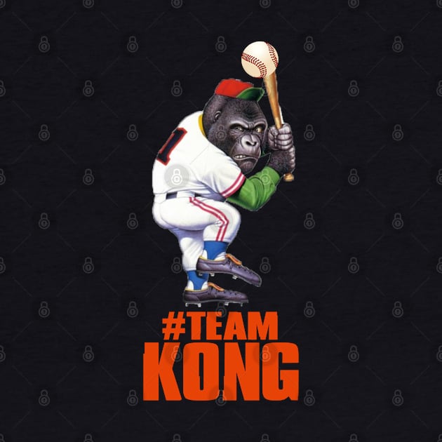 Godzilla vs Kong - Official Team Kong Baseball by Pannolinno